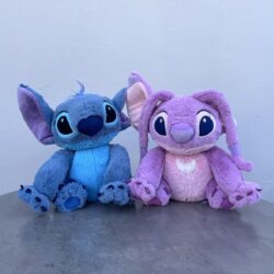 stich (2) Stitch Plush Doll Breath Child Peluche Kawaii Soothes Toy Anime Baby Music Light Sleep Toys