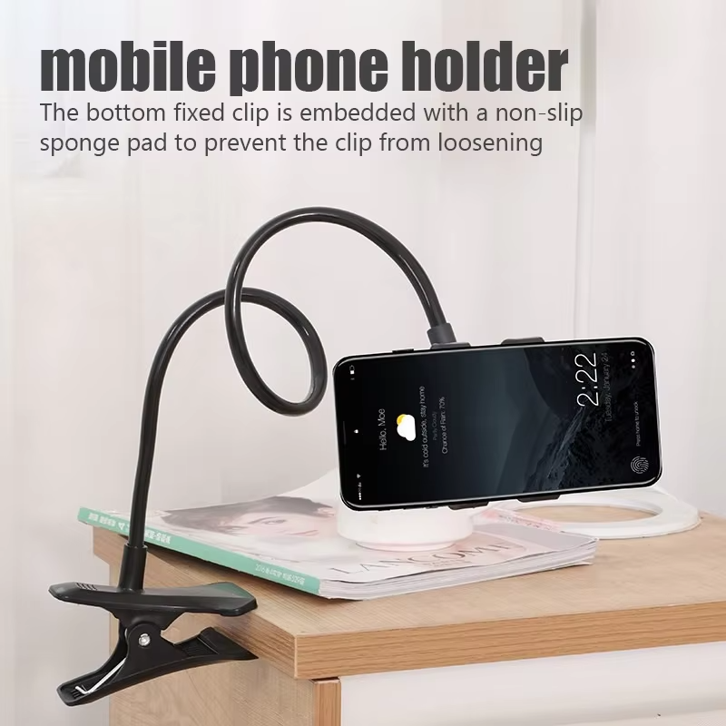 Universal Lazy Bed Phone  Stand Heavy Duty Flexible Gooseneck Arm Clamp Mount Holder