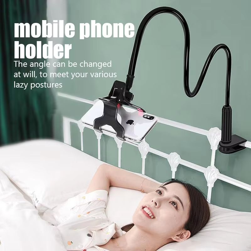 Universal Lazy Bed Phone  Stand Heavy Duty Flexible Gooseneck Arm Clamp Mount Holder